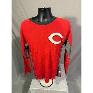 Cincinnati Reds Baseball MLB Thermal Hensley Shirt Long Sleeve Mens Size Large L